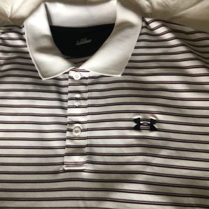 Mens under armour polo 3 button down shirt sleeve shirt in XL
